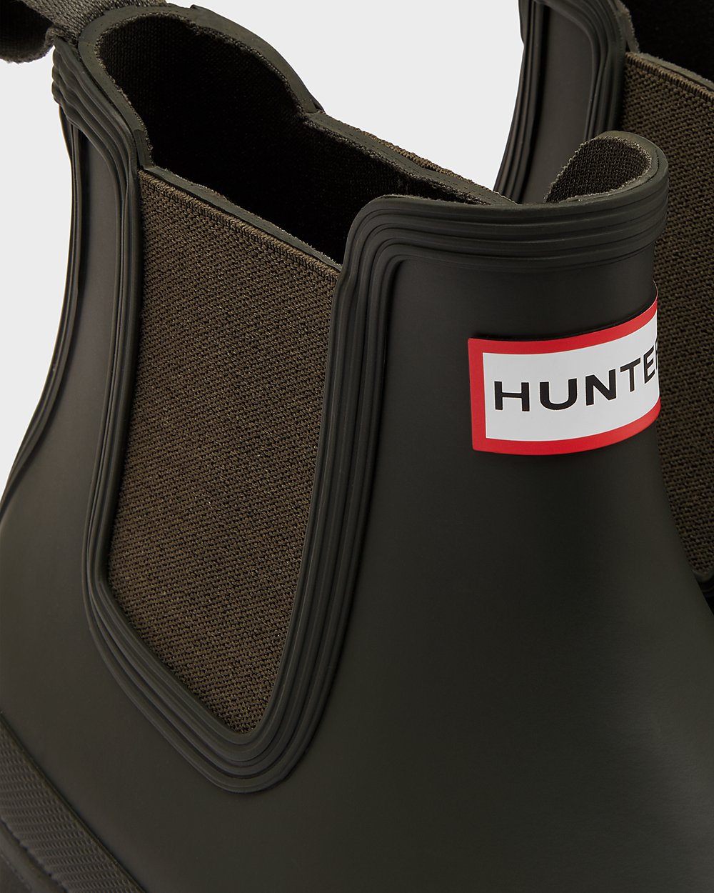 Hunter Hombre Original - Botas Chelsea Verde Oscuro Oliva - 459-TSXDPE